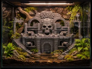 Pirate Fortress - Aquarium & Terrarium Background