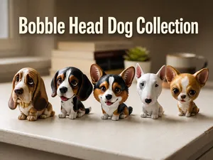 Bobble Head Dog Collection – Cute Puppy Figures