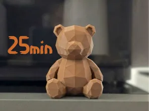 The Poly-Bear: Cute, Chunky & Geometric