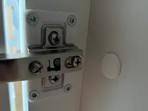 Cabinet hinge repair plate - base