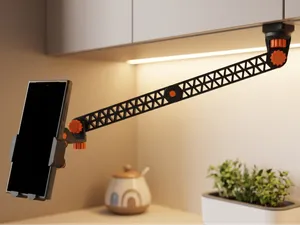 Heavy-Duty Gravity Phone Mount & Articulated Arm