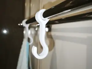 Hook for towel rail 15mm