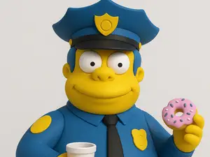 Jefe Gorgory - Figura Estilo Simpsons