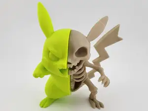 Pikachu pokemon Skeleton action Figure halloween