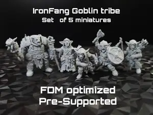 Ironfang Goblins: FDM Optimized Miniatures (25 mm)