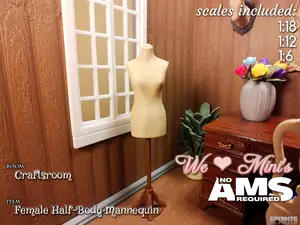 WLM - Half Body Female Mannequin Dress Form