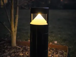Modular Solar Bollard Light with Cone Reflector