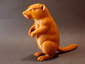 Standing Marmot (Groundhog) Figure