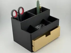 Office Desk Organizer with Sliding Drawer 