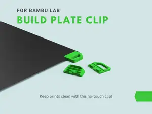 Build Plate Clip for Bambu Lab - No-Touch Clip