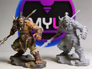 MINI GUERRERO ORCO CON LANZA