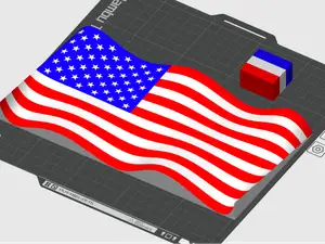 Wavy American Flag