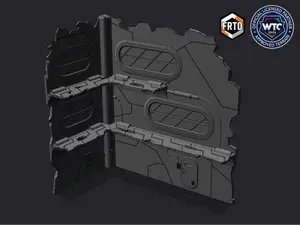 WTC Foldable Destroyed Terrain - THREE STOREY RUIN