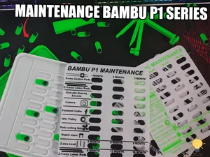 Maintenance Bambu P1 Series checklist