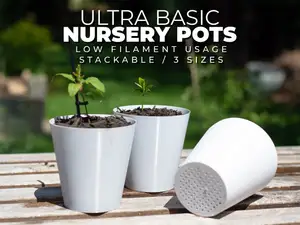 Nursery Pots - Basic / Stackable / Drain - 3 Sizes