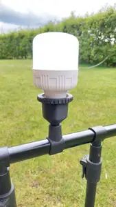 Fishing rod rest light holder