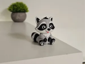 Raccoon Figurine - MultiColor