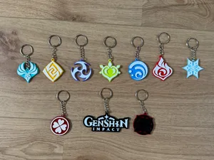 Genshin Impact Key Chain Collection