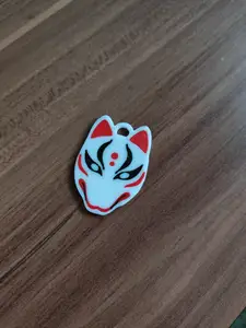 Kitsune mask keychain
