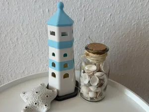 Leuchtturm Teelicht Schlicht und Einfach AMS