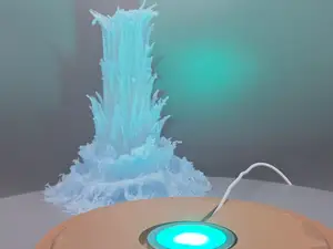 Rain Column Splash Lamp Model