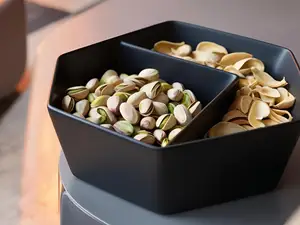 Minimalist Pistachio Bowl With Two Compartments