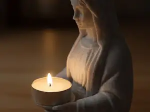 Virgen para vela