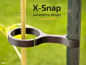 Parametric Plant Clip — Stake & Stem Holder