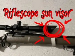Riflescope sun visor, airsoft