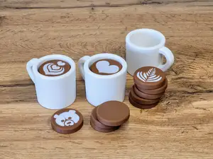 Latte art coffee cup toy