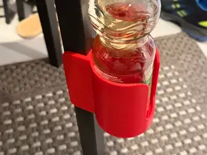 magnetic bottle holder for square tube
