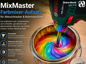 MixMaster Farb-Mixer Aufsatz für Akkuschrauber