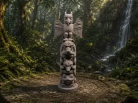 ANCIENT TOTEM MINIATURE STATUE TABLETOP TERRAIN