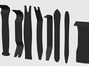 Trim removal pry tools - for plastic car parts