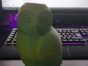 jarrón decorativo con forma de búho
