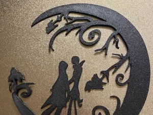 jack and sally wall art