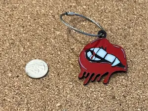 Vamp Lips Keyring