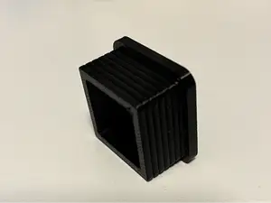 Embout de tube carré 30x30x2mm