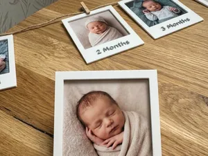 Polaroid-Fotorahmen für Meilensteine Baby