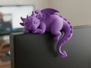 The Lazy Desk-Buddy Dragon Edge Sitter & Ornament