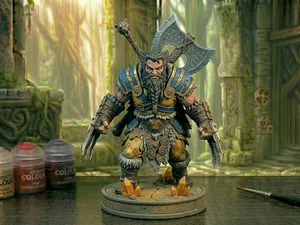 D&D MINIATURE - IL NANO BERSERKER