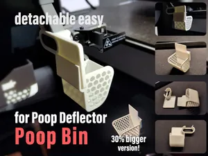 Poop Bin detachable for Poop Deflector (A1/Mini)