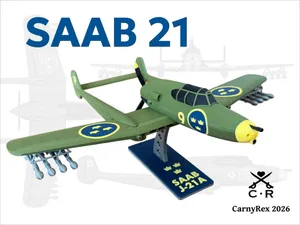 Saab 21 Plane 