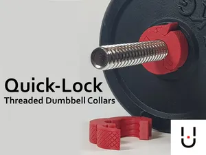 Quick-Lock Threaded Dumbbell Collars, 5 sizes