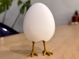 Walking Easter Egg with Chicken Legs