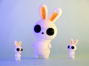Articulated Rabbit Keychain