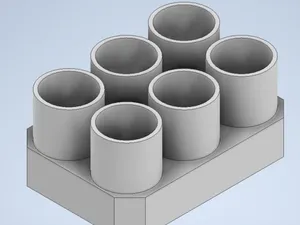 Minimalist 6-Slot High-Efficiency Tool Holder