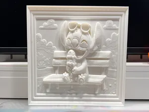 Stitch mit Eis – Sommerliches 3DRelief zum Bemalen
