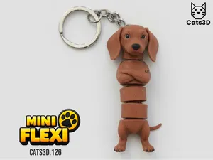 Dachshund Dog (With or Without Tail) - Mini Flexi