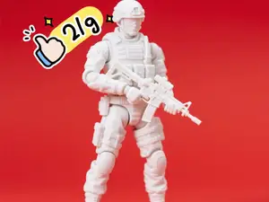 士兵 特种部队 兵人 站姿 创意摆件